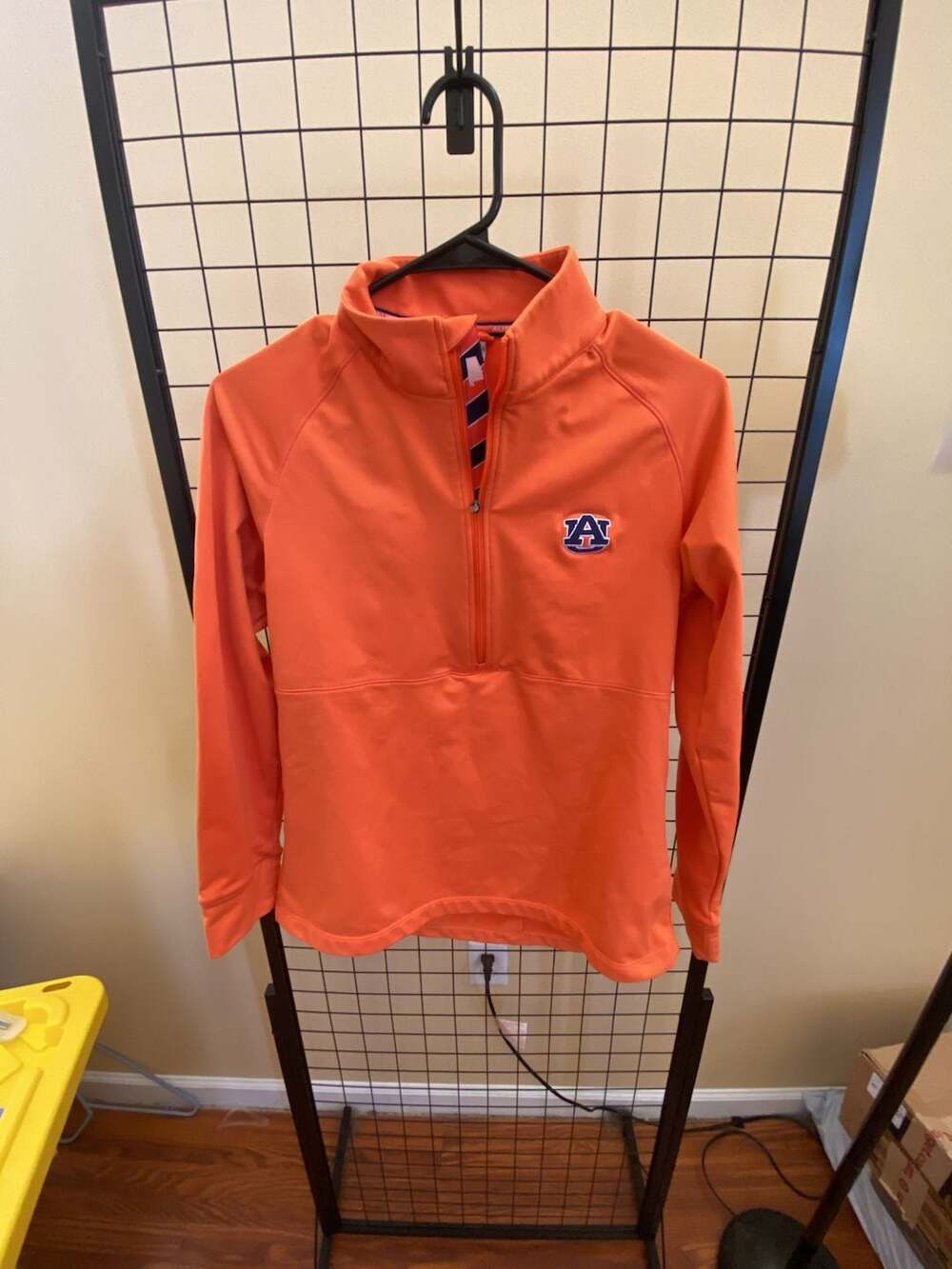 Levelwear Auburn Tigers Orange Half-Zip Pullover Jacket Womens Size M